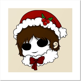 masky christmas chibi Posters and Art